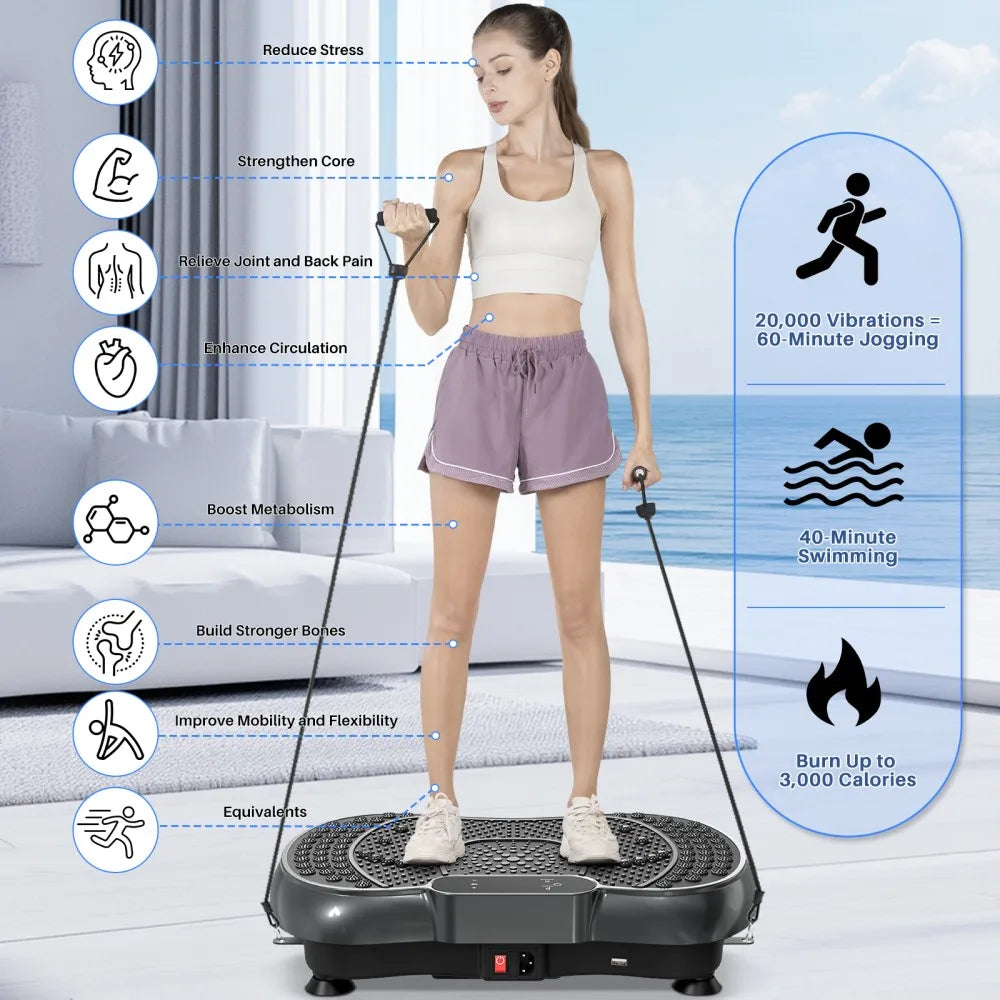 Plateforme Vibrante  – Fitness Complet à Domicile