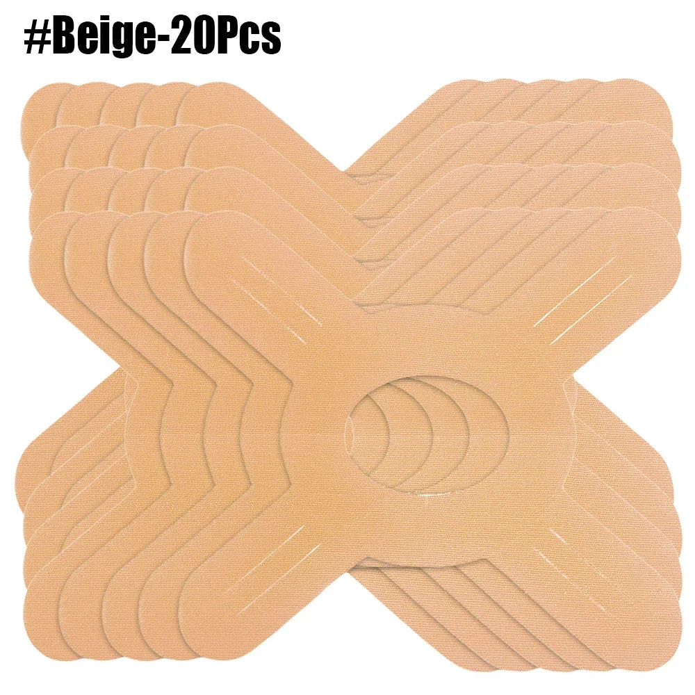 Kinesiology Tape Pré-Découpé – Bande Athlétique Étanche pour Genoux, Muscles et Articulations