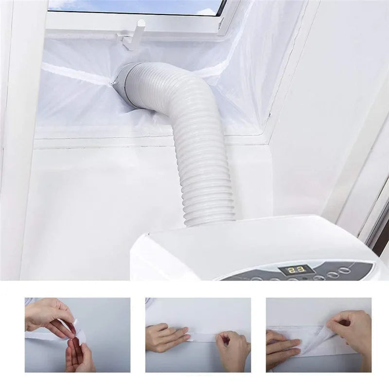 Joint de Fenêtre AirLock pour Climatiseur Portable — Universel, Nylon Imperméable, 3M & 4M