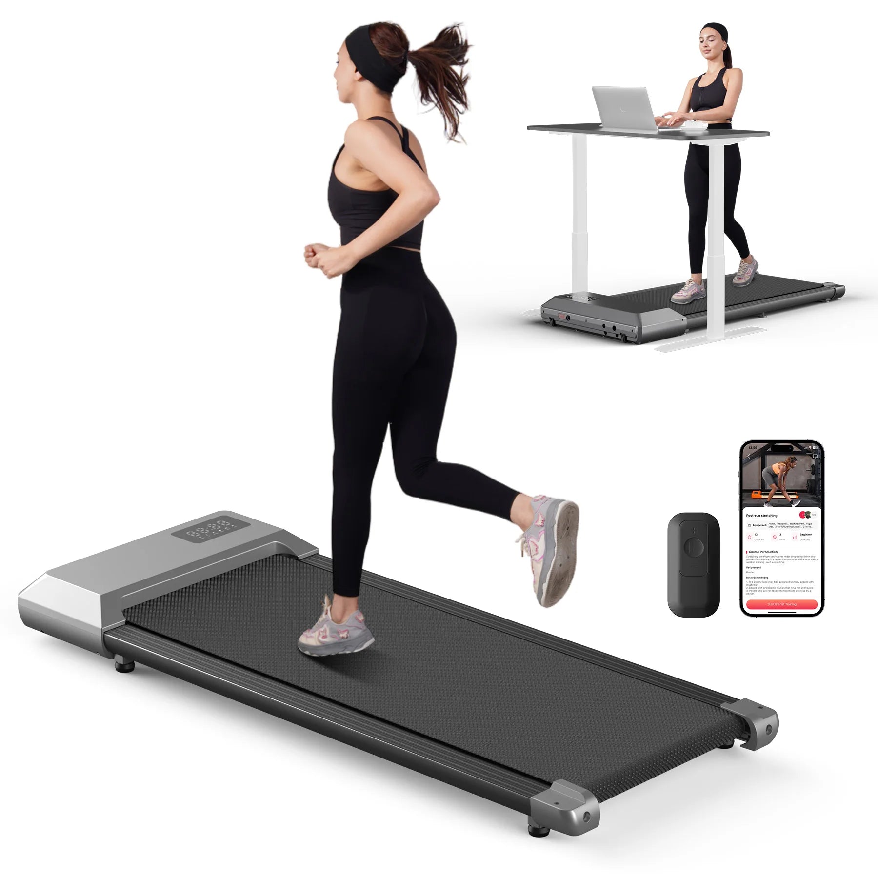 Tapis de Course Pliable 2-en-1