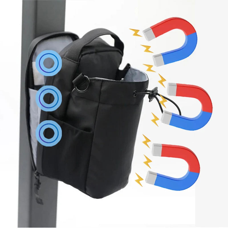 Sac de Sport Magnétique Grande Capacité – Porte-Bouteille, Poche Téléphone, Organisateur d’Accessoires de Gym