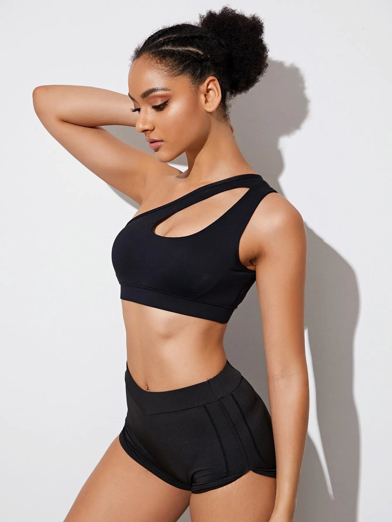 Brassière de Sport Femme Asymétrique Push-Up