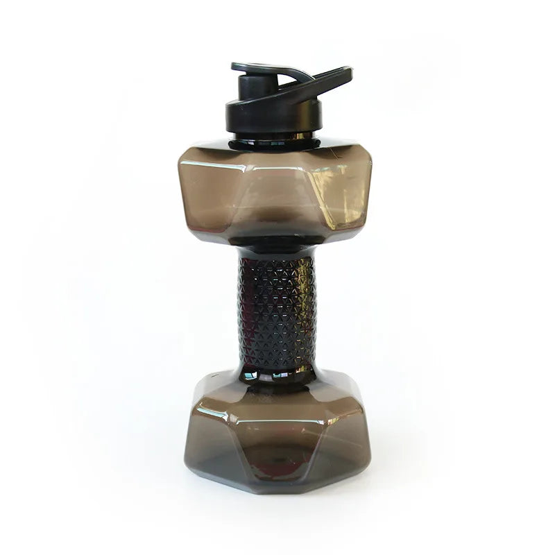 Bouteille d’Eau Haltère 2,6 L – Gourde Fitness Éco-responsable pour Gym, Yoga et Sport