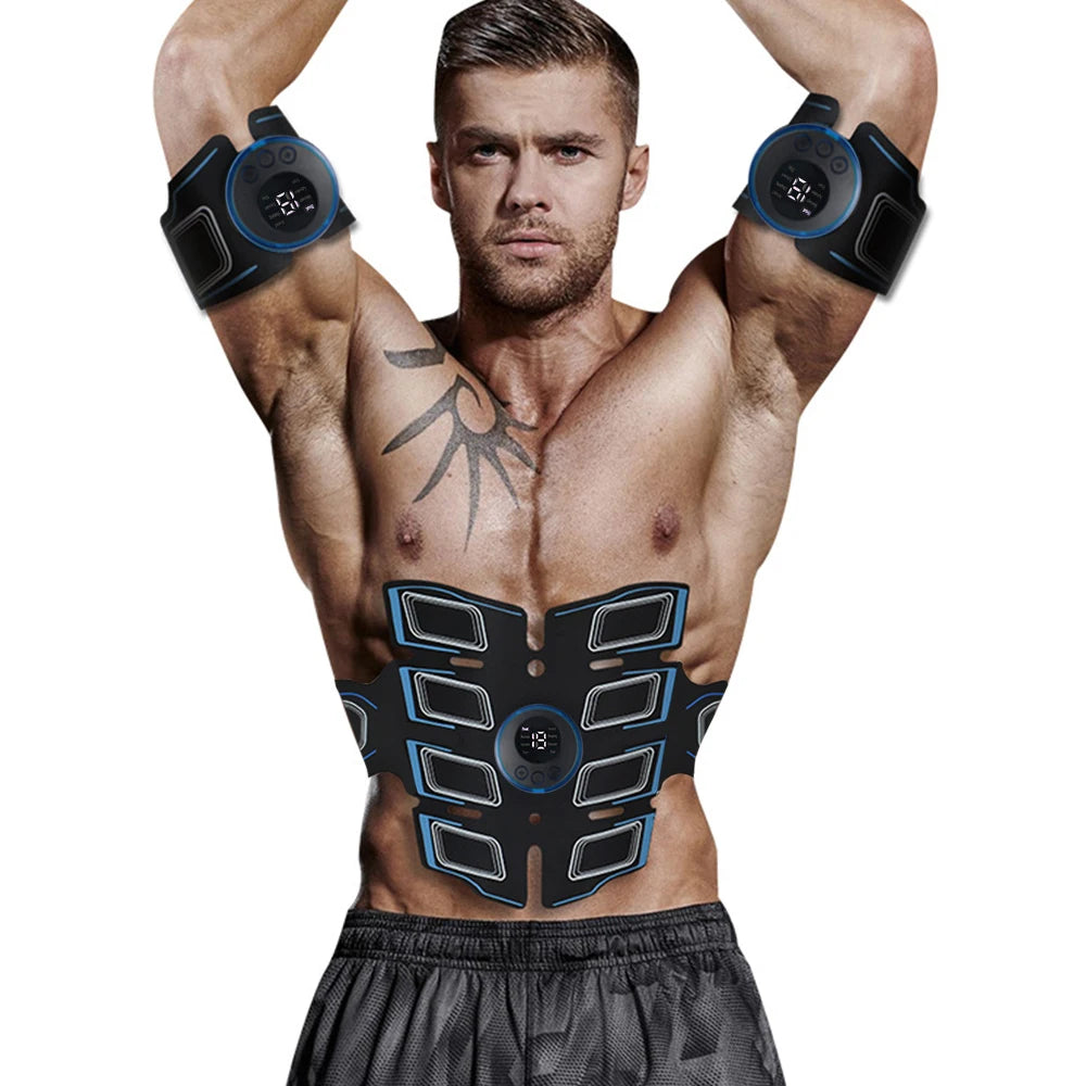 Ceinture Abdos et Corps Électrostimulation – Muscleur Portable Rechargeable USB pour Tonification et Fitness