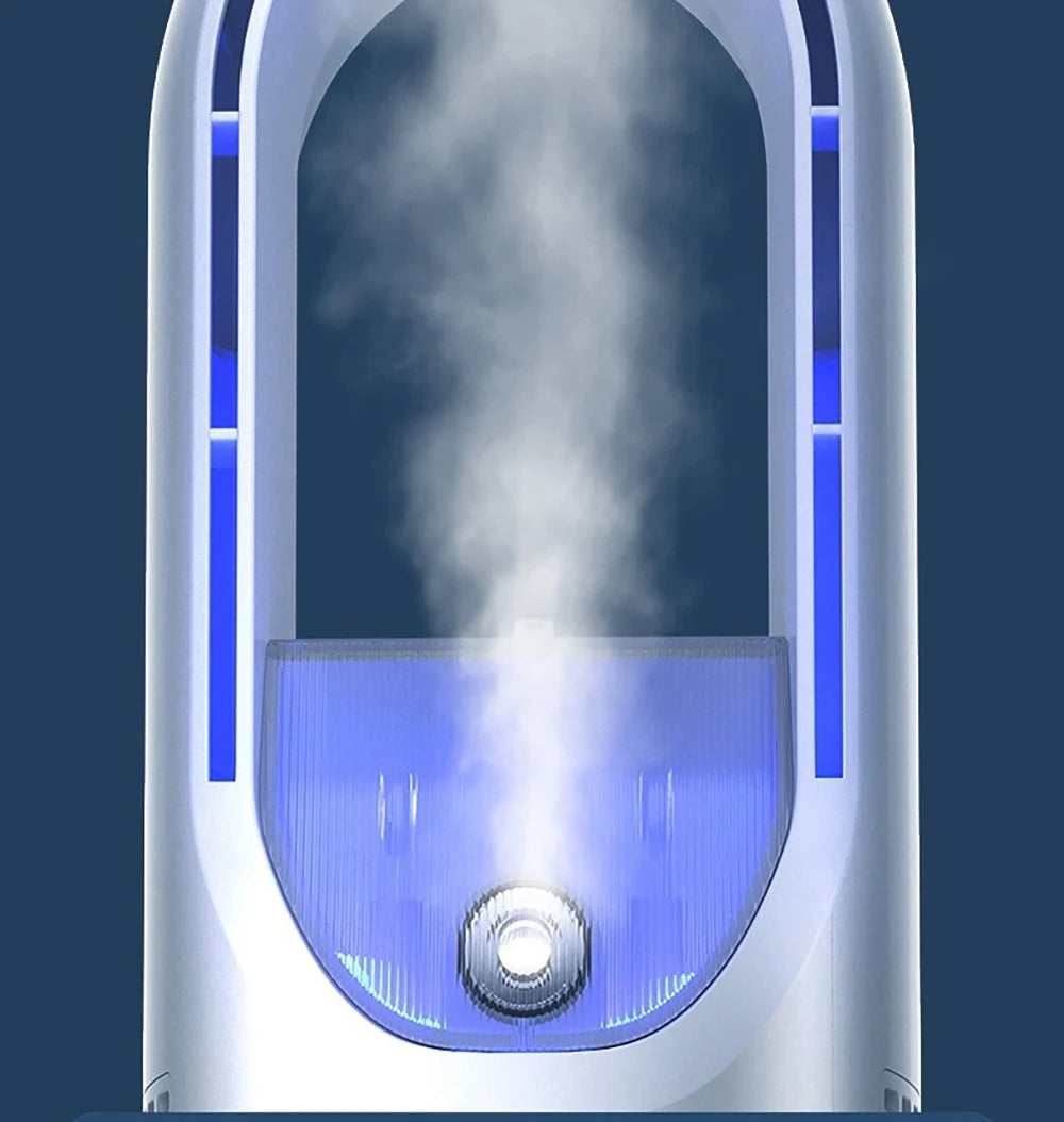 Mini Climatiseur USB avec Humidification — Ventilateur, Refroidisseur & Humidificateur 3-en-1