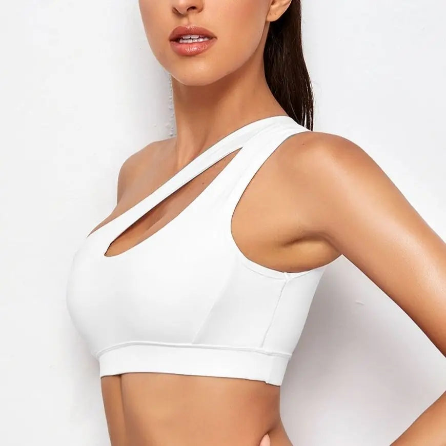 Brassière de Sport Femme Asymétrique Push-Up