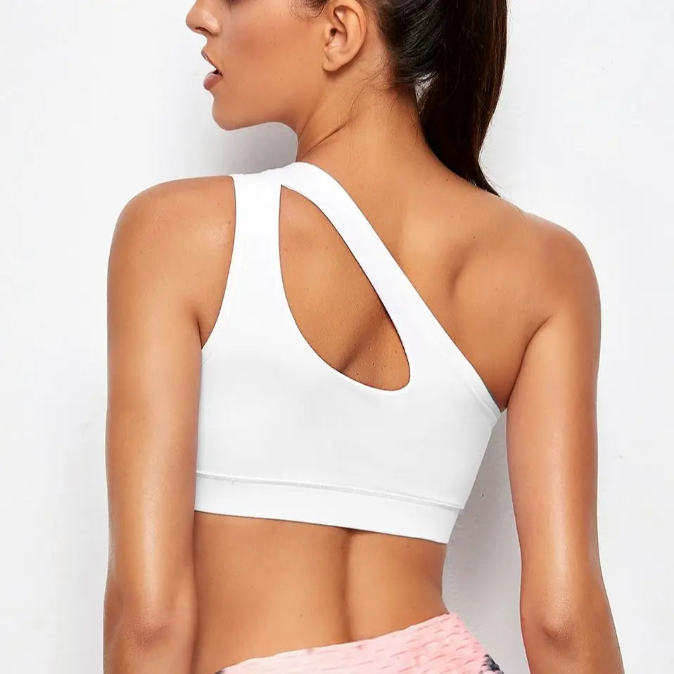Brassière de Sport Femme Asymétrique Push-Up