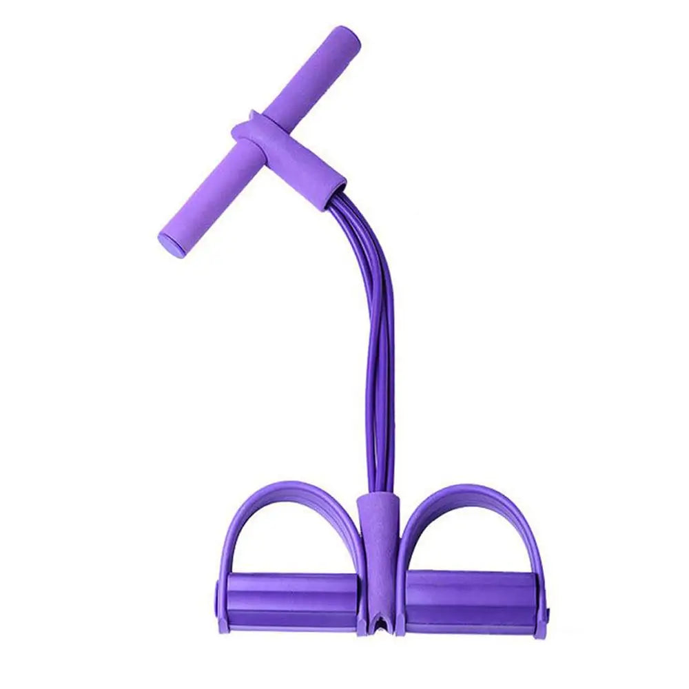 Bandes de résistance fitness avec pédales – corde d’étirement pour abdos et jambes