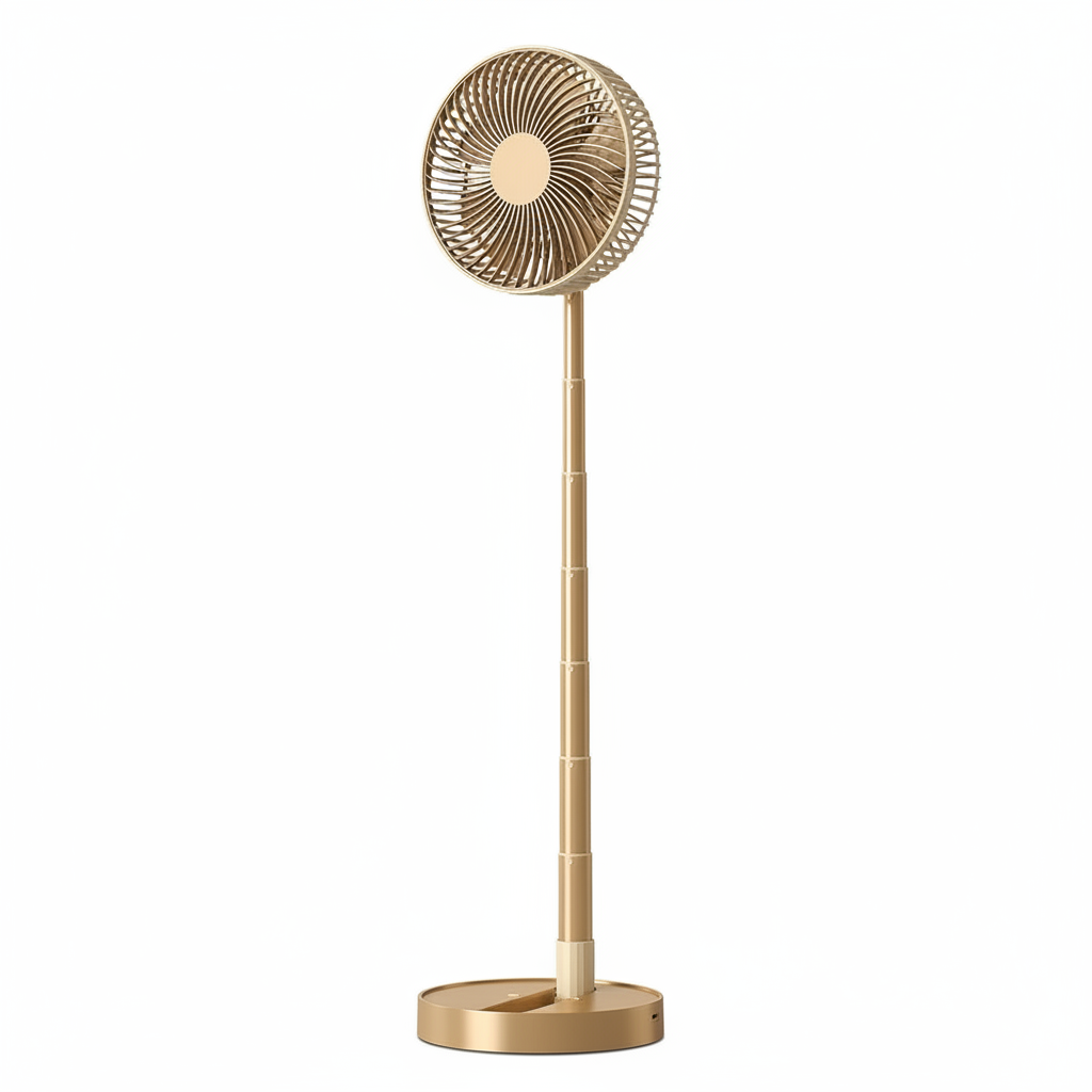 Ventilateur sur Pied Doré - Studio