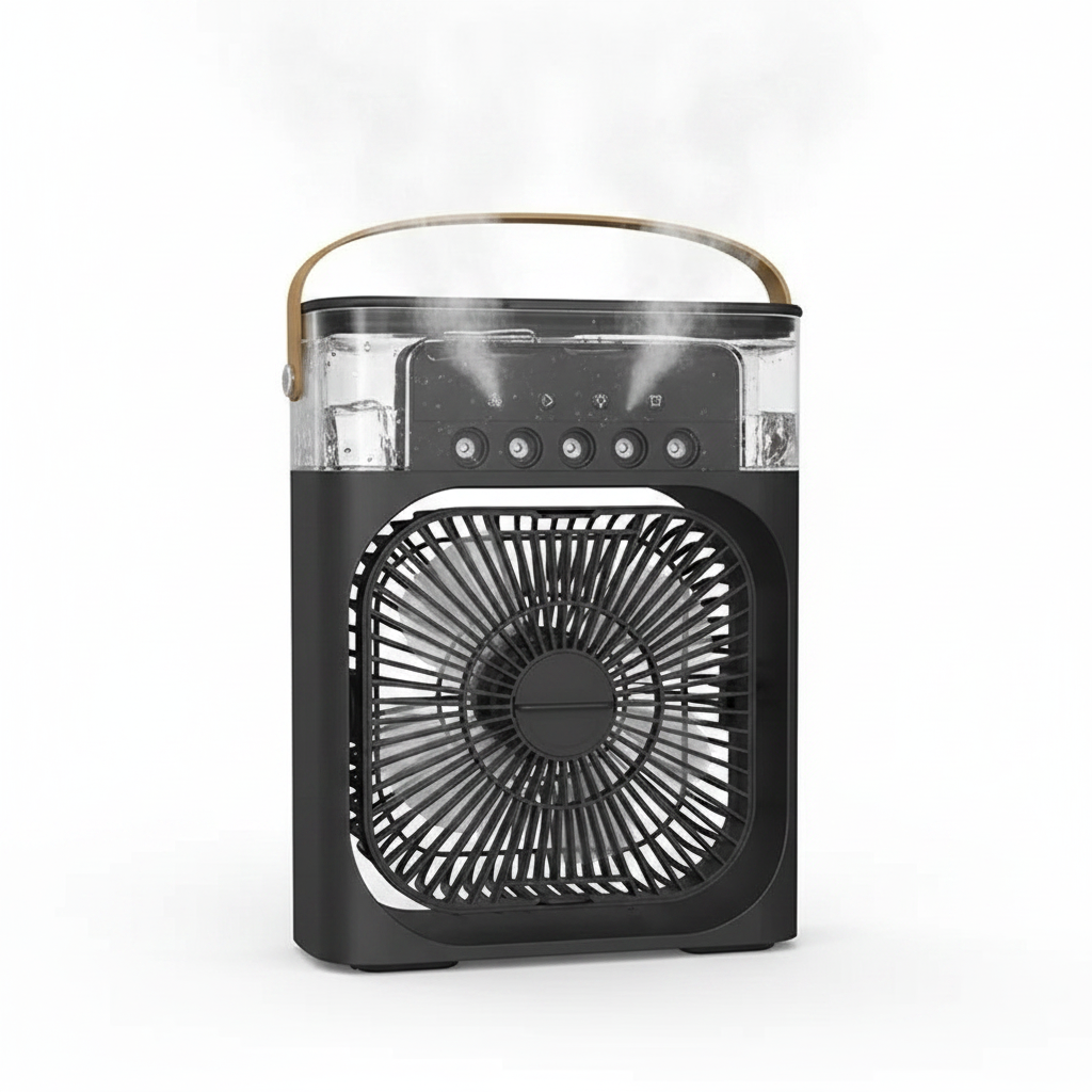 Mini climatiseur noir studio